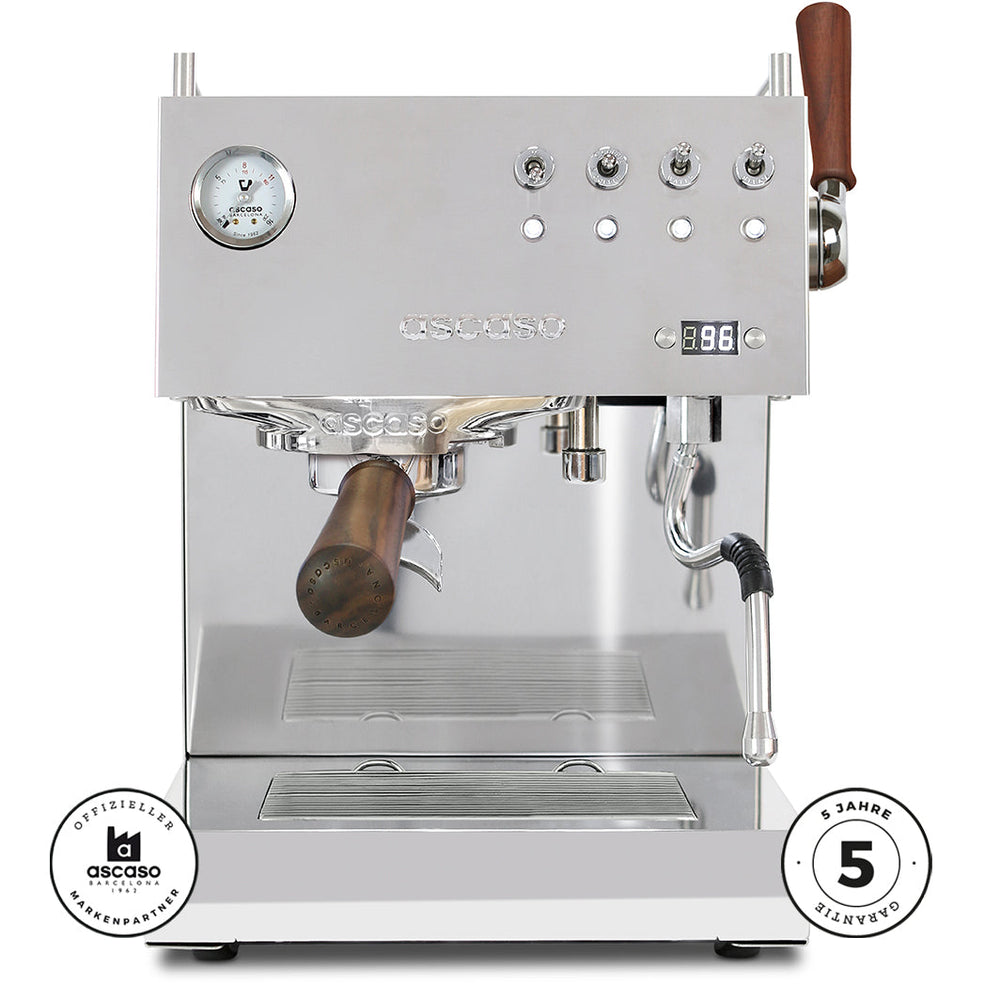 ascaso Steel Duo Plus PID Edelstahl poliert - mit Profi-Kipphebel - Espressomeisterei