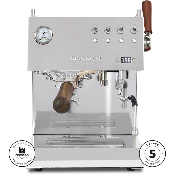 ascaso Steel Duo Plus PID Edelstahl poliert - mit Profi-Kipphebel - Espressomeisterei