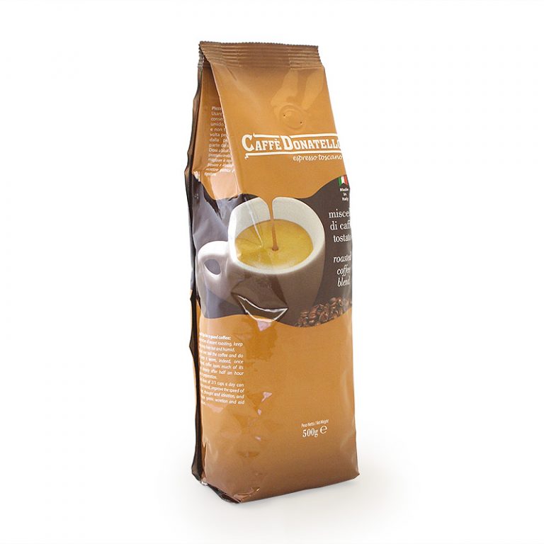 Caffè Donatello, Miscela Pisa, ungemahlen, 90/10-Mischung, im 250g Beutel