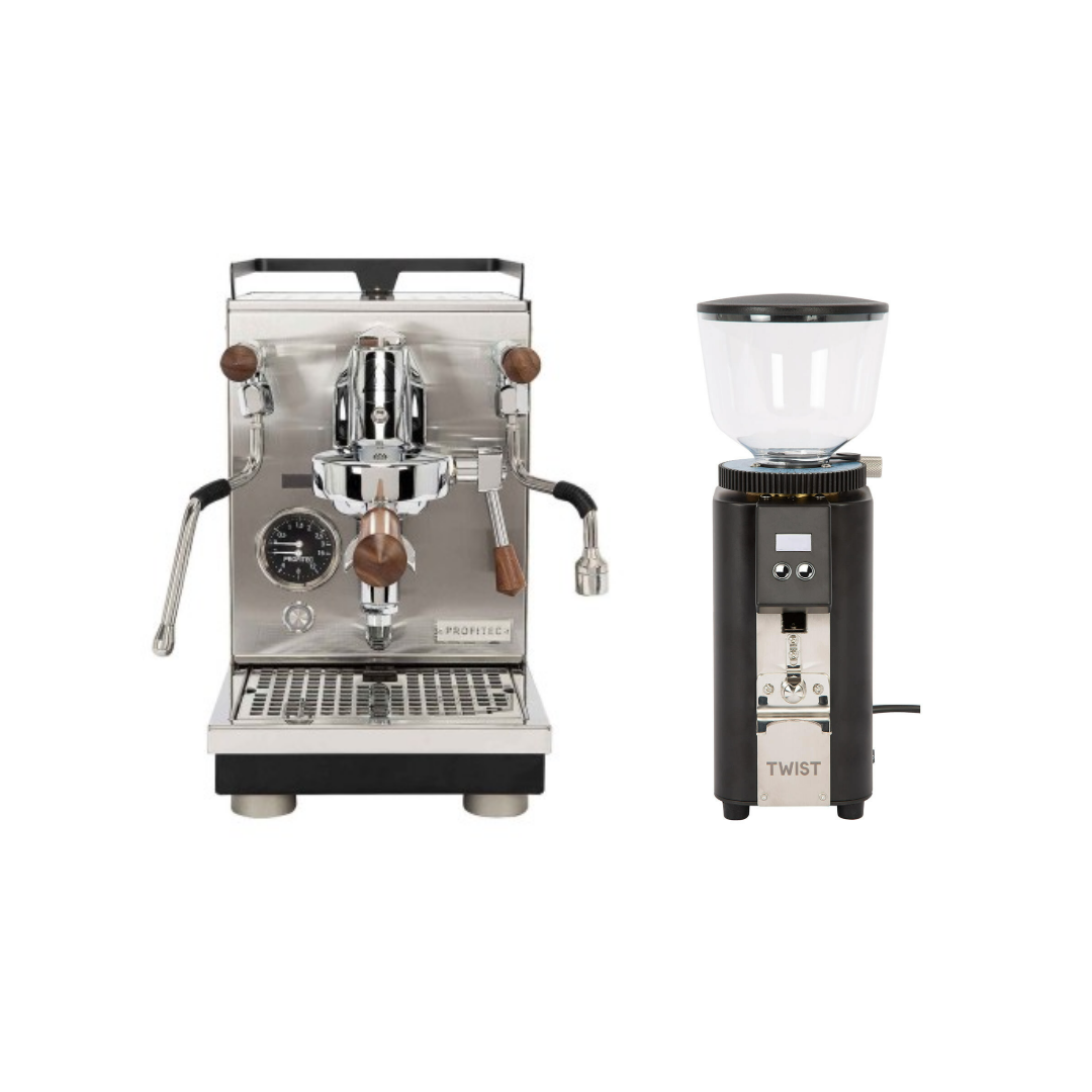 Set: Profitec Jump mit Mühle Twist A54 matt-schwarz