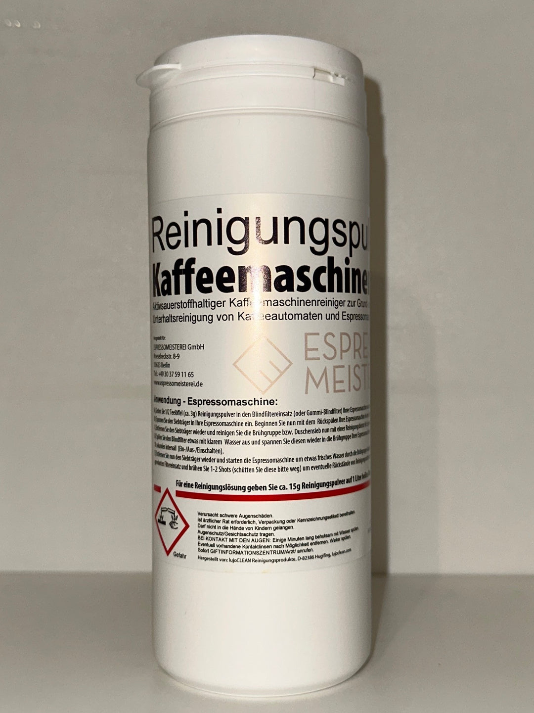500g Reinigungspulver für Kaffeemaschinen in verschließbarer Dose