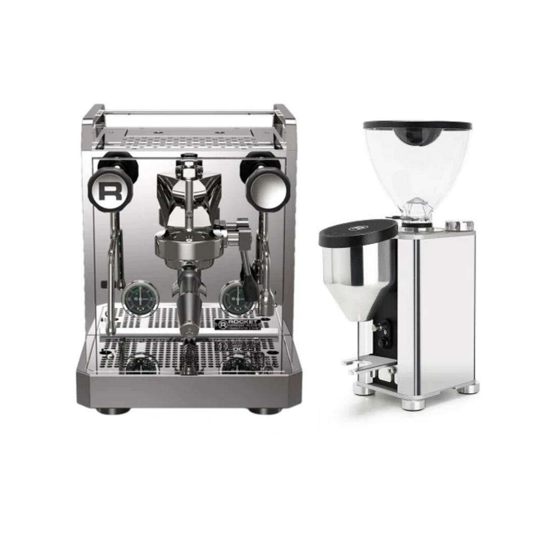 Set: Rocket Mozzafiato V Fast mit Giannino Chrom/schwarz