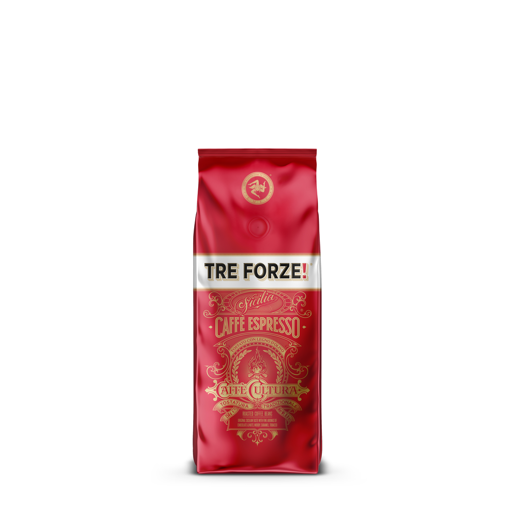 Tre Forze! Caffè, 250 g, ganze Bohnen in roter Tüte