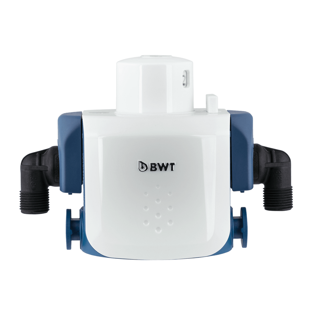 BWT Anschlußset Besthead Flex
bestehend aus:
- BWT besthead FLEX mit 2 Anschlussstücken 90°-Bogen, FLEX Insert aus GFK, AG 3/8“
-Anschlussschlauch DN 8, 1,5 m, mit Kugelhahn, FLEX Insert 90°-Bogen aus GFK, Überwurfmutter IG 3/8“
-Anschlussstück gerade, FLEX Insert x AG 3/8“ aus GFK
-Reduzierung IG 3/4“ x AG 3/8“ aus GFK