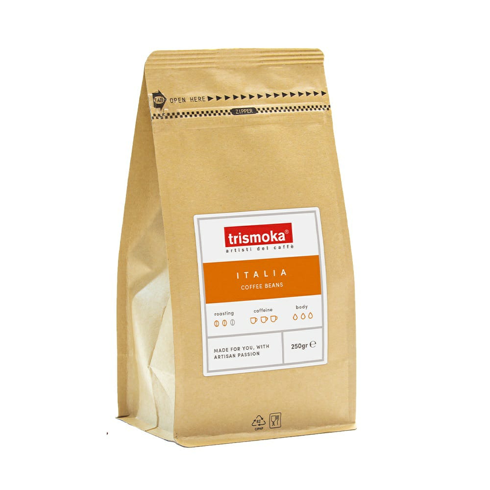 trismoka Caffè Italia, ungemahlen, 50/50-Mischung, im Beutel
