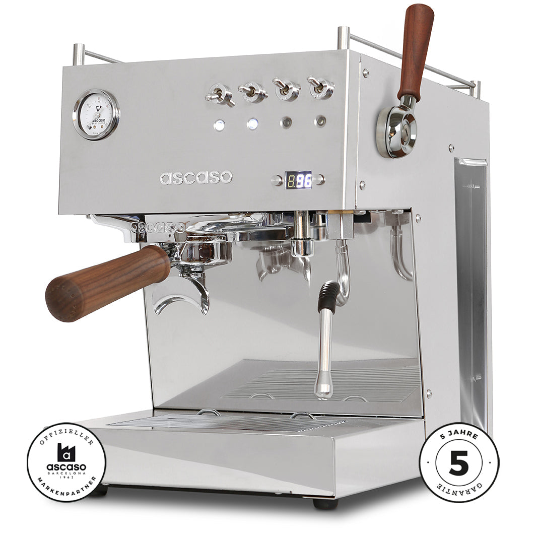ascaso Steel Duo Plus PID Edelstahl poliert - mit Profi-Kipphebel - Espressomeisterei