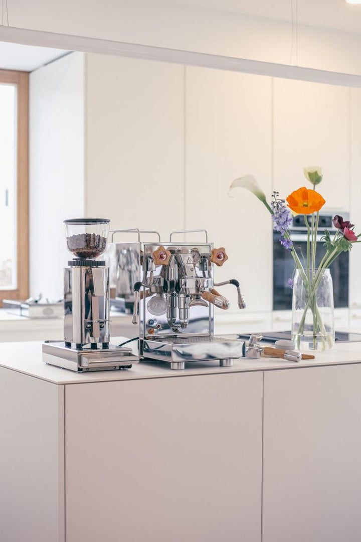 ECM Griffset für Drehventil Maschinen "Olivenholz-Ausführung" - Espressomeisterei